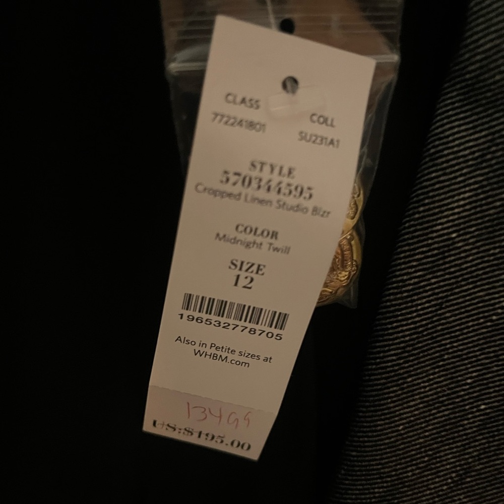 White House Black Market Charcoal Blazer - Picture 4 of 4